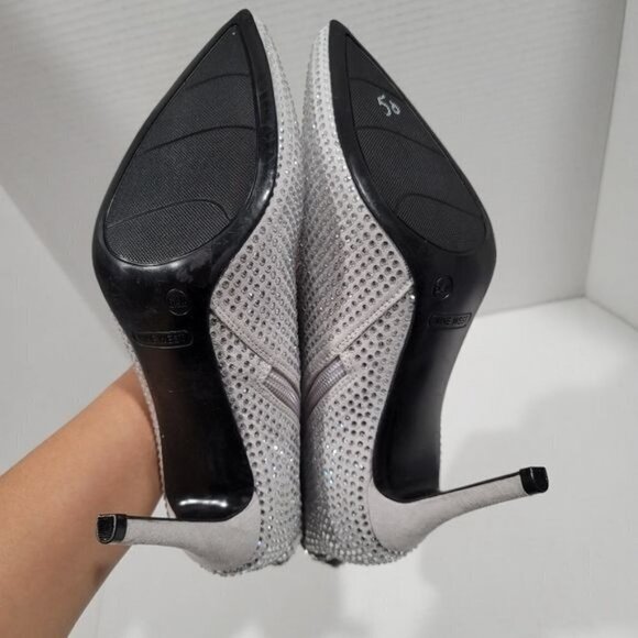 Nine West Rhinestones Dress Pointed Toe Booties Size 6.5 - Picture 10 of 12